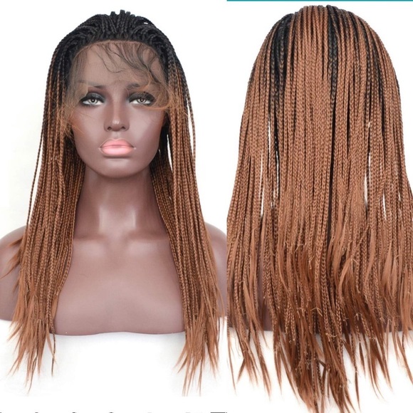 ?Kristin 18” #1B/30 Braided LaceFront WIG *NWT*? main image 5